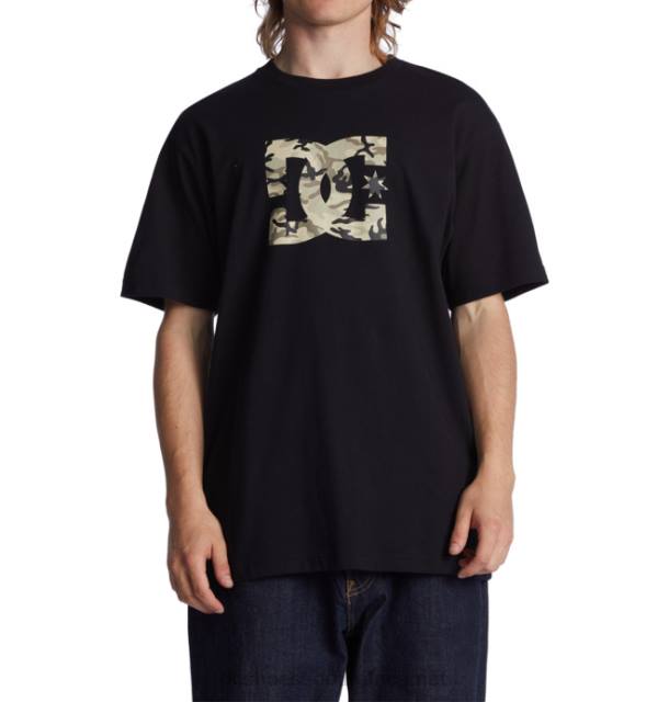 Black/Stone Camo PR2L76 DC Shoes Men's DC Star Fill Heritage T-Shirt