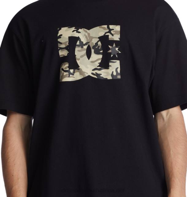 Black/Stone Camo PR2L76 DC Shoes Men's DC Star Fill Heritage T-Shirt