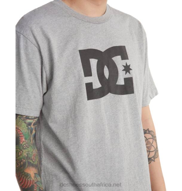 Heather Grey PR2L72 DC Shoes Men's DC Star T-Shirt