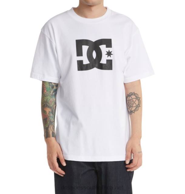 White PR2L400 DC Shoes Men's DC Star T-Shirt