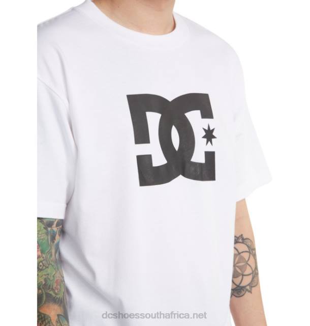 White PR2L400 DC Shoes Men's DC Star T-Shirt