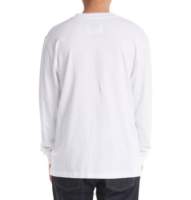 White PR2L69 DC Shoes Men's DC Star Long Sleeve T-Shirt