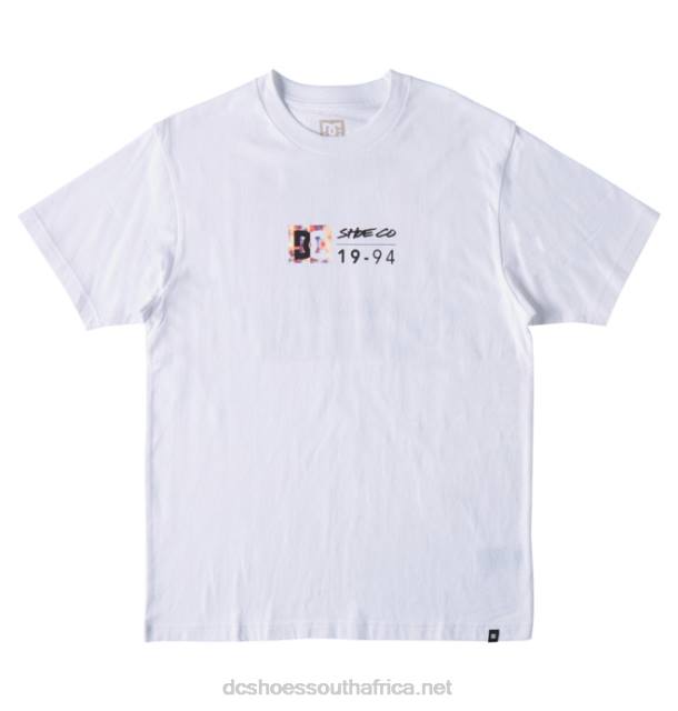 White/Warm Ice Dye PR2L129 DC Shoes Men's DC Split Star T-Shirt