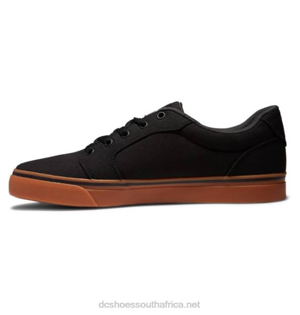 Black/Gum PR2L174 DC Shoes Men's Anvil Shoes