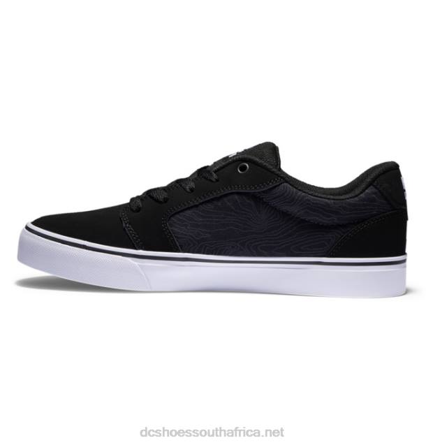 Black/Lime Polka PR2L232 DC Shoes Men's Anvil Shoes