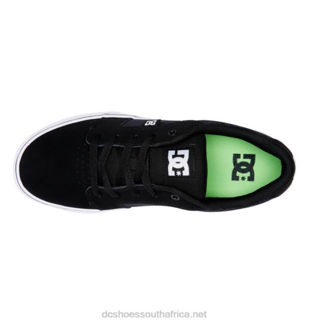 Black/Lime Polka PR2L232 DC Shoes Men's Anvil Shoes