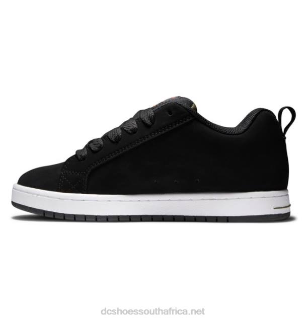 Black Camouflage PR2L282 DC Shoes Men's Court Graffik Shoes