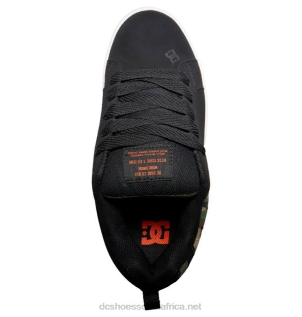 Black Camouflage PR2L282 DC Shoes Men's Court Graffik Shoes