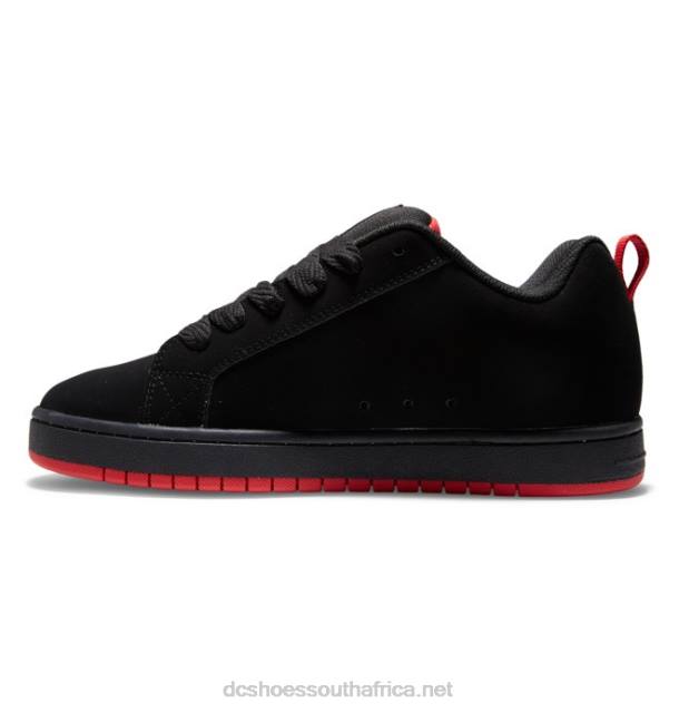 Black/Grey/Red PR2L295 DC Shoes Men's Court Graffik Shoes