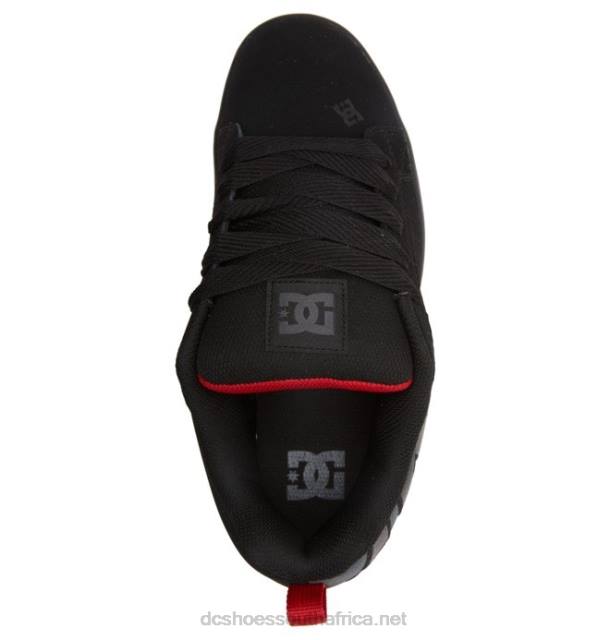 Black/Grey/Red PR2L295 DC Shoes Men's Court Graffik Shoes