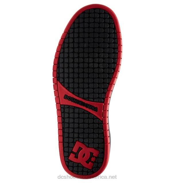 Black/Grey/Red PR2L295 DC Shoes Men's Court Graffik Shoes