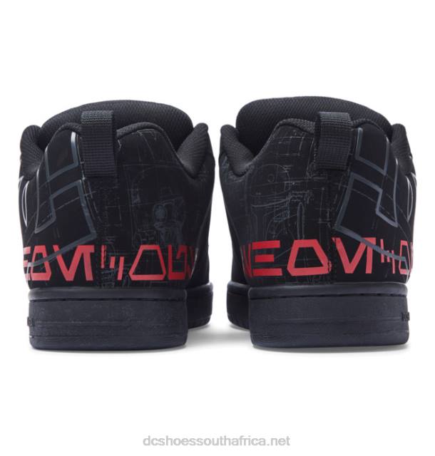 Black/Grey/Red PR2L300 DC Shoes Men's Star Wars DC Court Graffik Cupsole Shoe