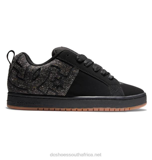 Black PR2L298 DC Shoes Men's Court Graffik Shoes