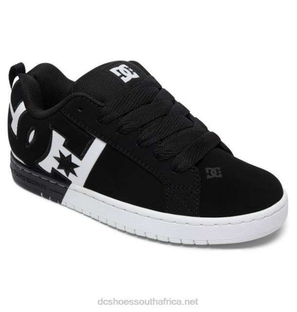 Black/White PR2L297 DC Shoes Men's Court Graffik Shoes