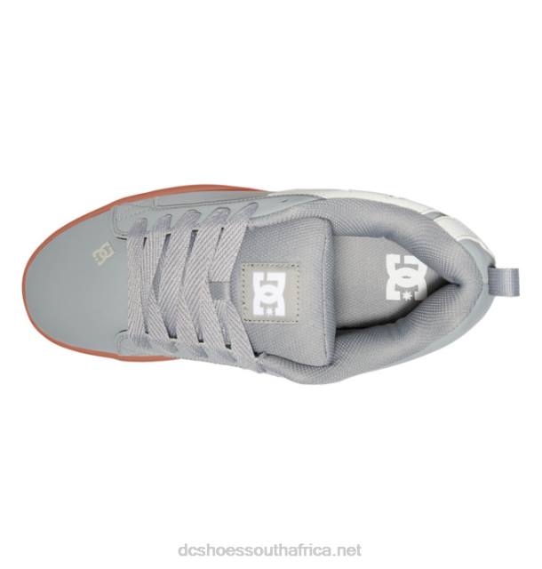 Grey/Gum PR2L294 DC Shoes Men's Court Graffik Shoes