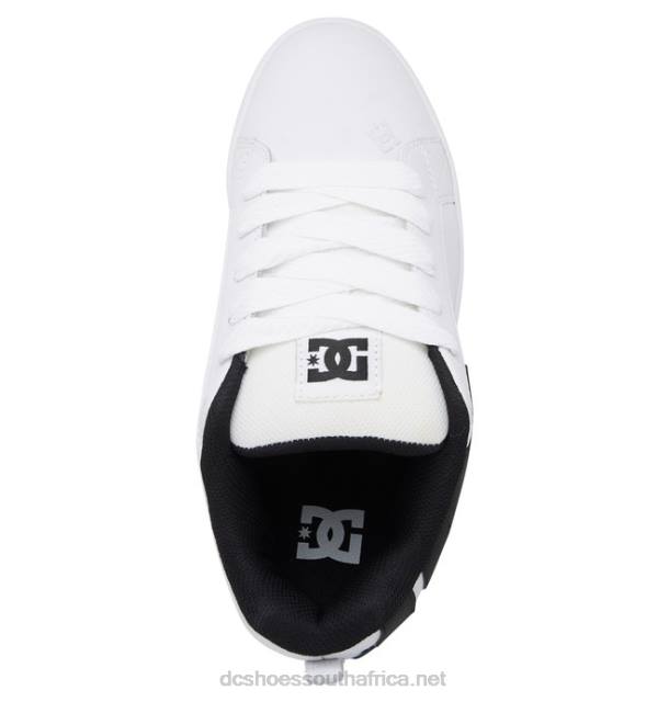 White/Black PR2L67 DC Shoes Men's Court Graffik Shoes