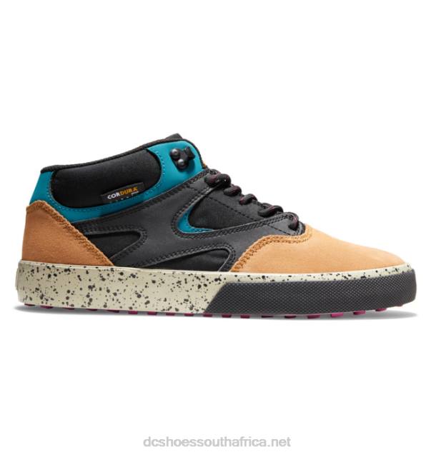 Black/Brown/Green PR2L316 DC Shoes Men's Kalis Vulc MID Mid-Top Winterized Shoes