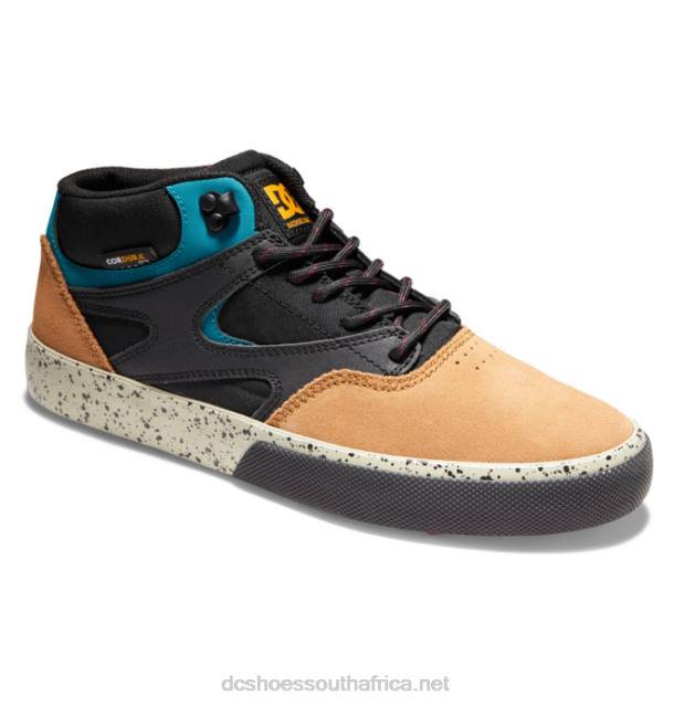 Black/Brown/Green PR2L316 DC Shoes Men's Kalis Vulc MID Mid-Top Winterized Shoes