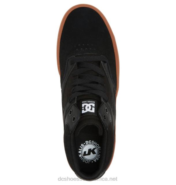 Black/Gum PR2L350 DC Shoes Men's Kalis Vulc MID Mid-Top Shoes