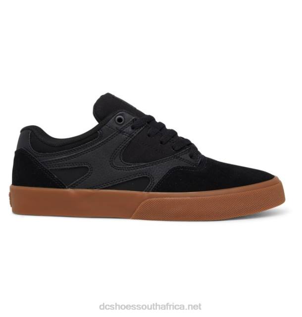Black/Gum PR2L62 DC Shoes Kalis Vulc - Shoes for Men
