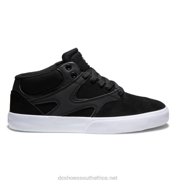 Black/White PR2L107 DC Shoes Kalis Vulc Mid - Mid-Top Shoes for Men