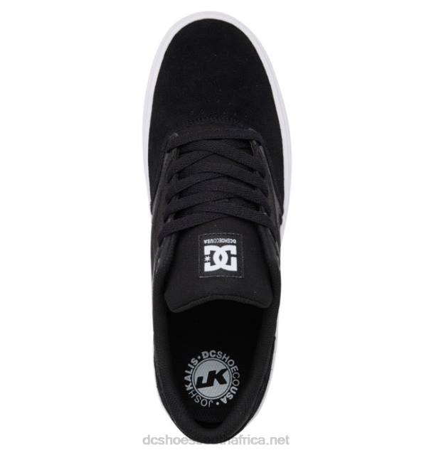 Black/White PR2L359 DC Shoes Men's Kalis Vulc Shoes