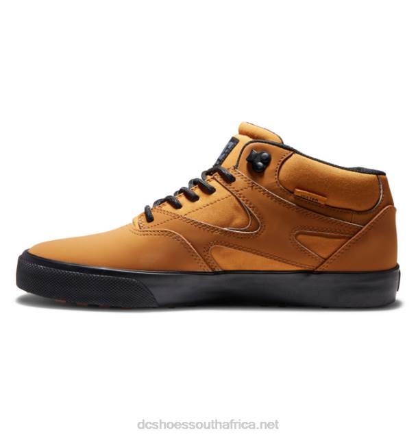 Wheat/Black PR2L368 DC Shoes Men's Kalis Vulc MID Mid-Top Winterized Shoes
