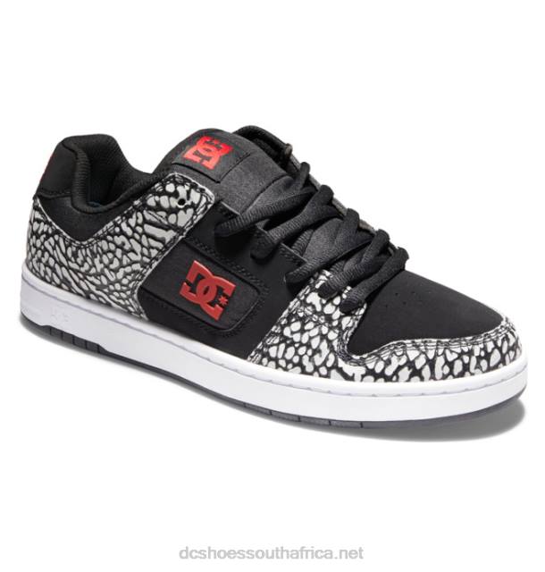 Black/Red Print PR2L376 DC Shoes Men's Manteca 4 SE Shoes