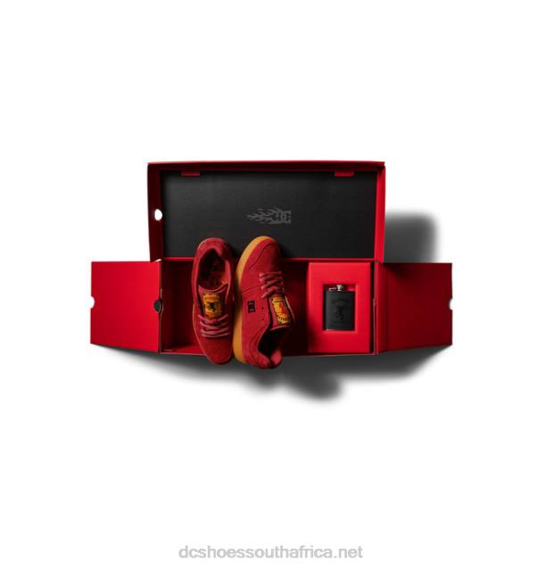 Red PR2L389 DC Shoes Men's Fireball x DC Manteca 4 Shoes