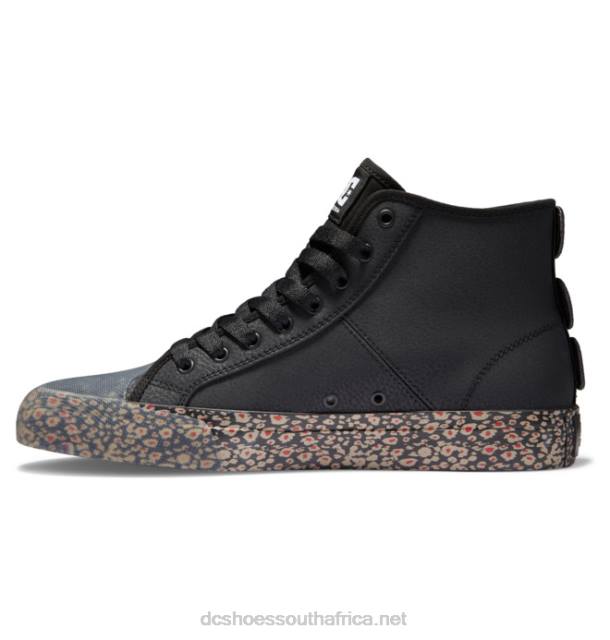 Black/Red PR2L378 DC Shoes Men's Manual HI High-Top Shoes Evan Smith Shoes