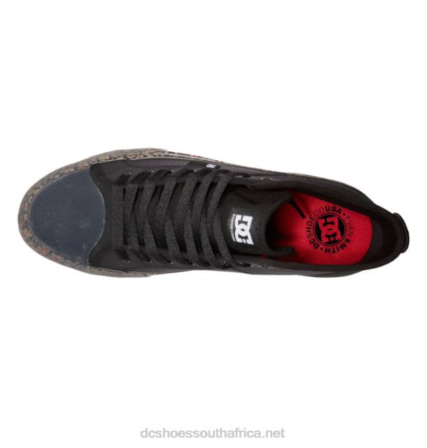Black/Red PR2L378 DC Shoes Men's Manual HI High-Top Shoes Evan Smith Shoes