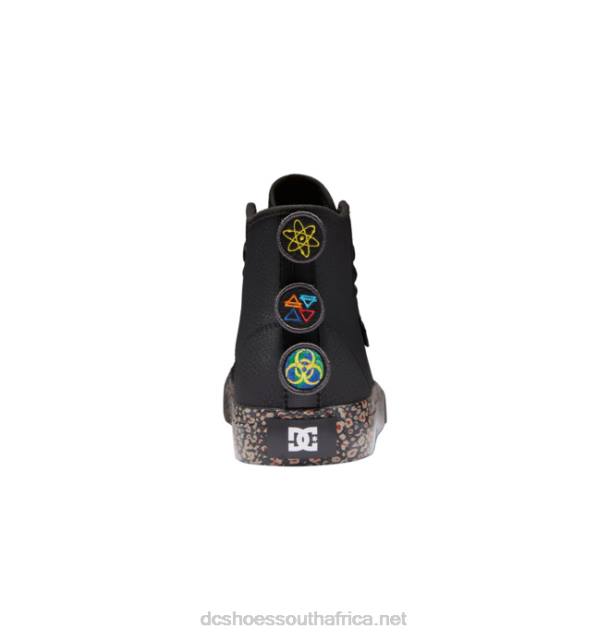 Black/Red PR2L378 DC Shoes Men's Manual HI High-Top Shoes Evan Smith Shoes