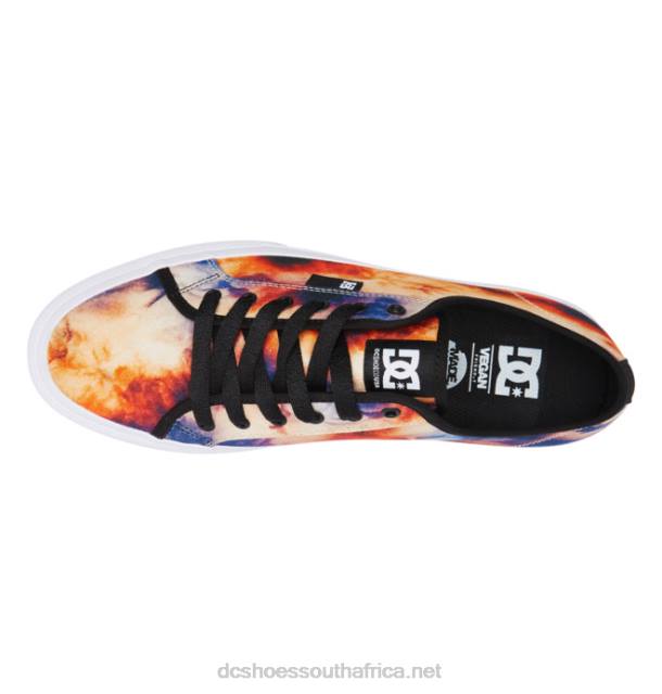 Violet/Fire PR2L21 DC Shoes Manual Tx Se - Shoes for Men