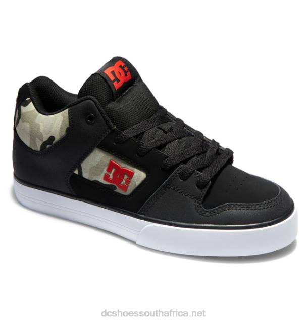 Astro Camo Black PR2L93 DC Shoes Men's Pure MID Mid-Top Shoes