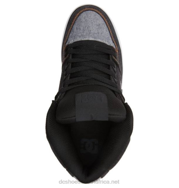 Black/Armor PR2L269 DC Shoes Men's Pure High-Top Shoes