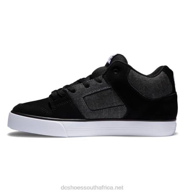 Black/Armor PR2L88 DC Shoes Men's Pure MID Mid-Top Shoes