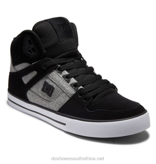 Black/Battleship/Armor PR2L268 DC Shoes Men's Pure High-Top Shoes