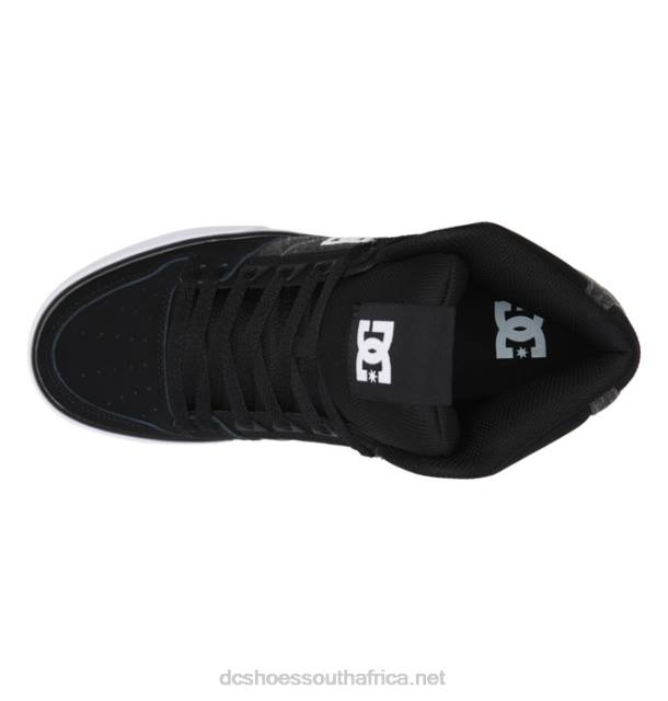 Black/Battleship PR2L35 DC Shoes Men's Pure High-Top Shoes