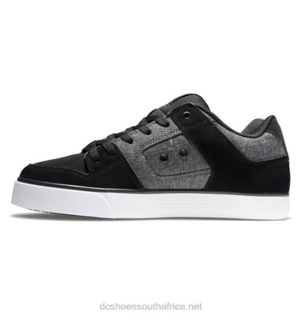 Black/Grey PR2L248 DC Shoes Men's Pure Shoes