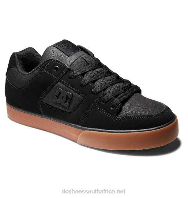 Black/Gum PR2L249 DC Shoes Men's Pure Shoes