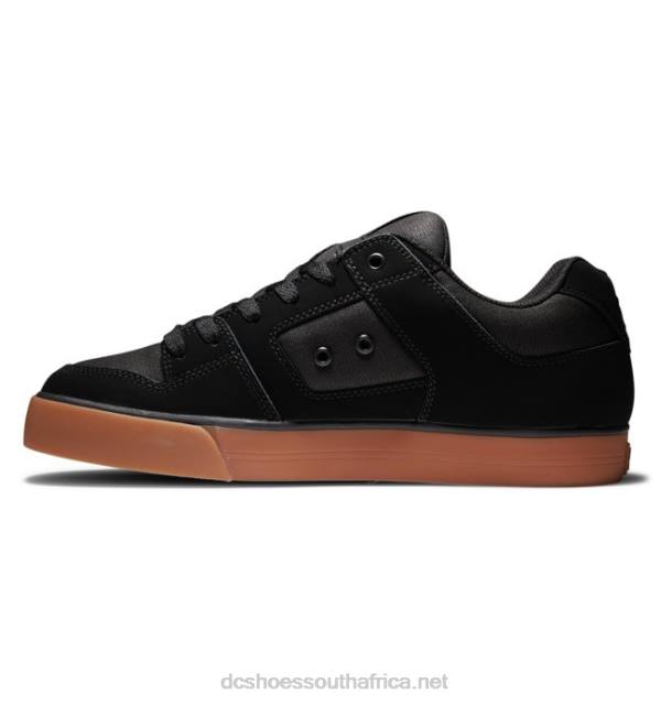 Black/Gum PR2L249 DC Shoes Men's Pure Shoes