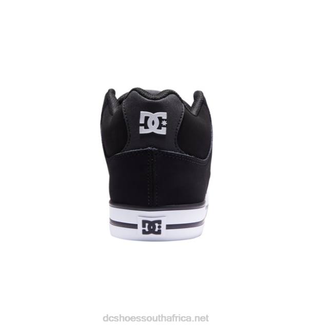 Black/White PR2L145 DC Shoes Men's Pure MID Mid-Top Shoes