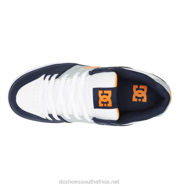 White/Grey/Blue PR2L247 DC Shoes Men's Pure Shoes