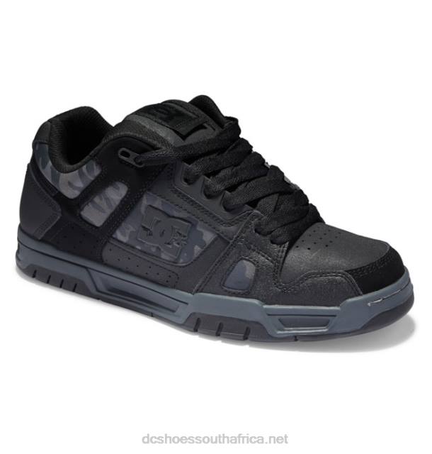 Black/Camo Print PR2L277 DC Shoes Men's Stag Shoes