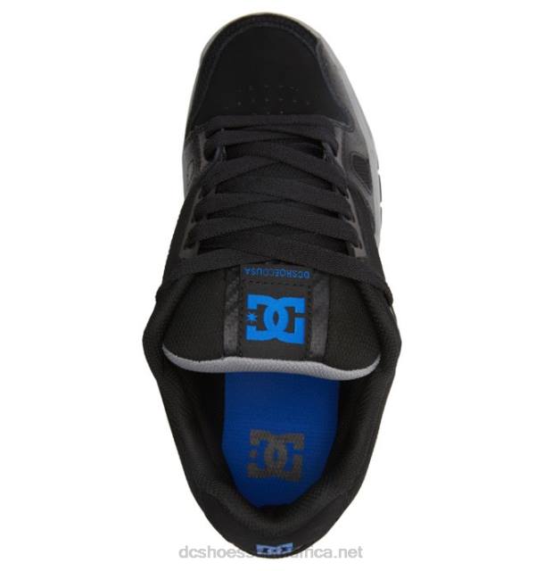 Black/Grey/Blue PR2L275 DC Shoes Men's Stag Shoes