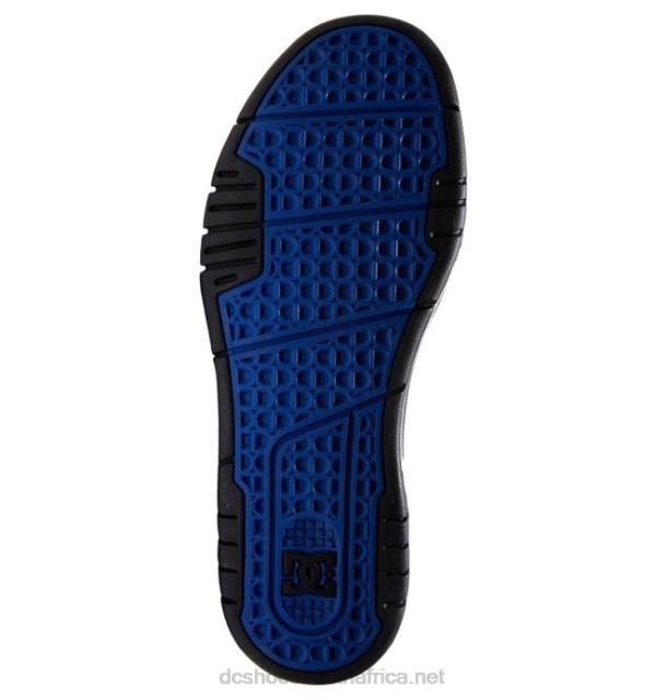 Black/Grey/Blue PR2L275 DC Shoes Men's Stag Shoes