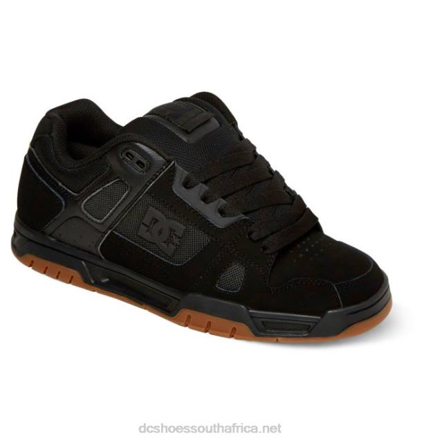 Black/Gum PR2L272 DC Shoes Men's Stag Shoes
