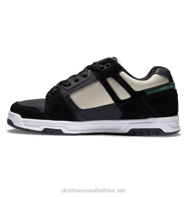 Tan/Green PR2L56 DC Shoes Men's Stag Shoes