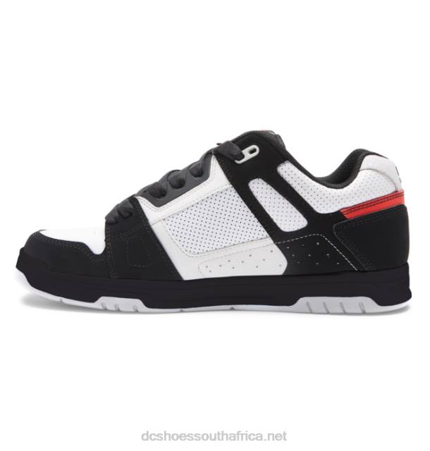 White/Black/Red PR2L273 DC Shoes Men's Stag Shoes