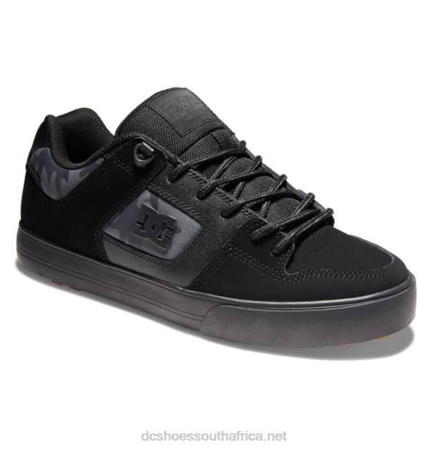 Black/Camo Print PR2L293 DC Shoes Men's Pure Winterized Skate Shoes